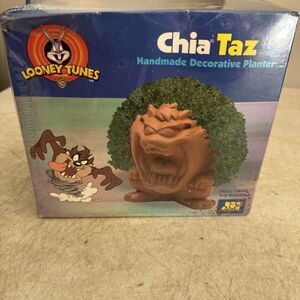 Vintage Looney Tunes TAZ Chia Pet Tasmanian Devil Decorative Planter Sealed
